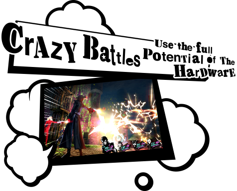 Crazy battles use the full potential of the hardware