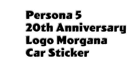 Persona 5 20th Anniversary Logo Morgana Car Sticker