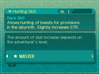character race skill