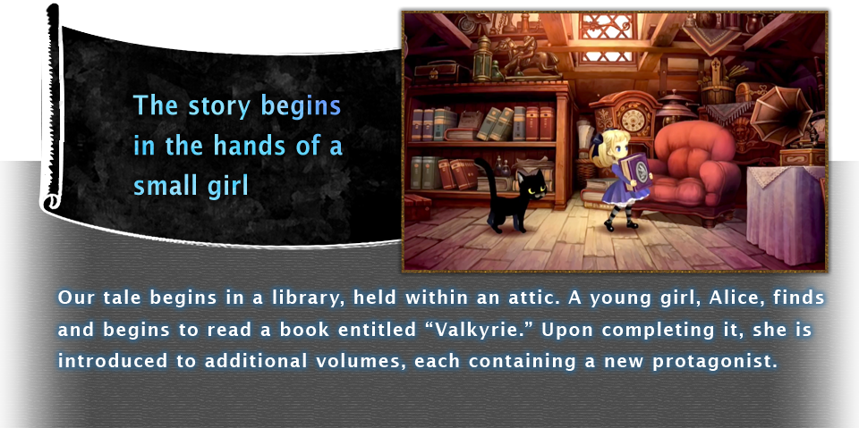 The story begins in the hands of a small girl.